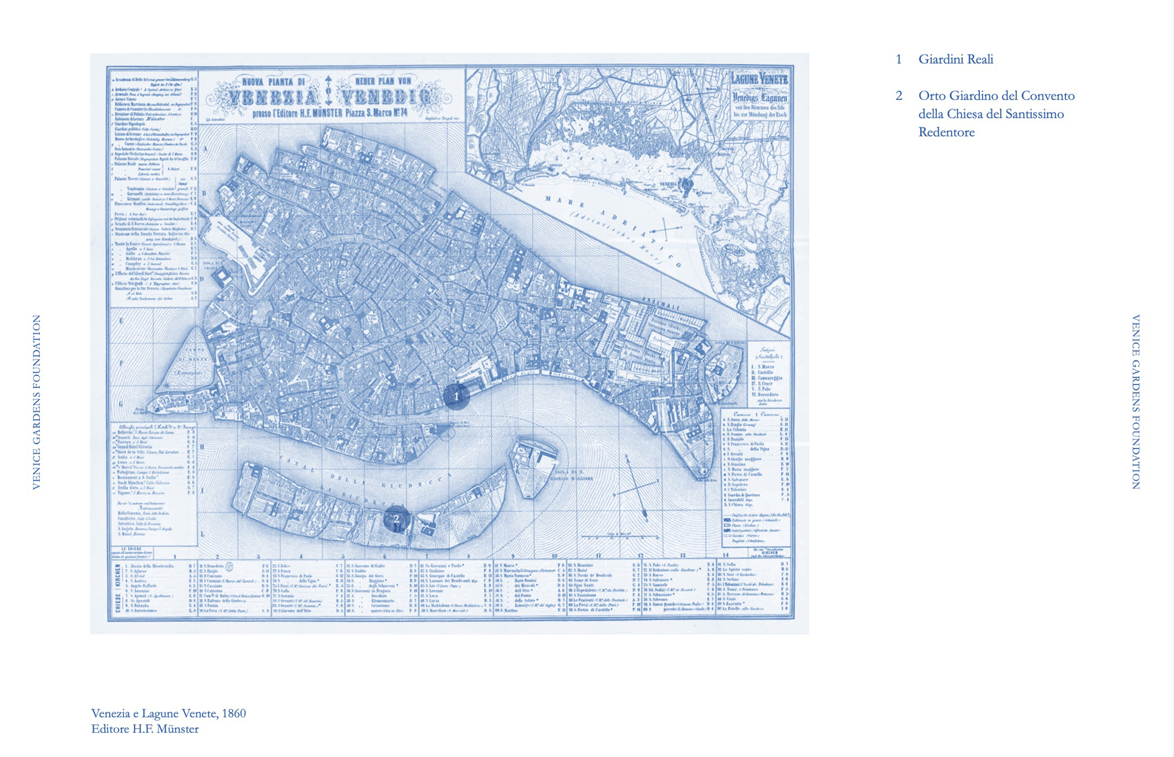 Mappa Venezia, Progetti Venice Gardens Foundation